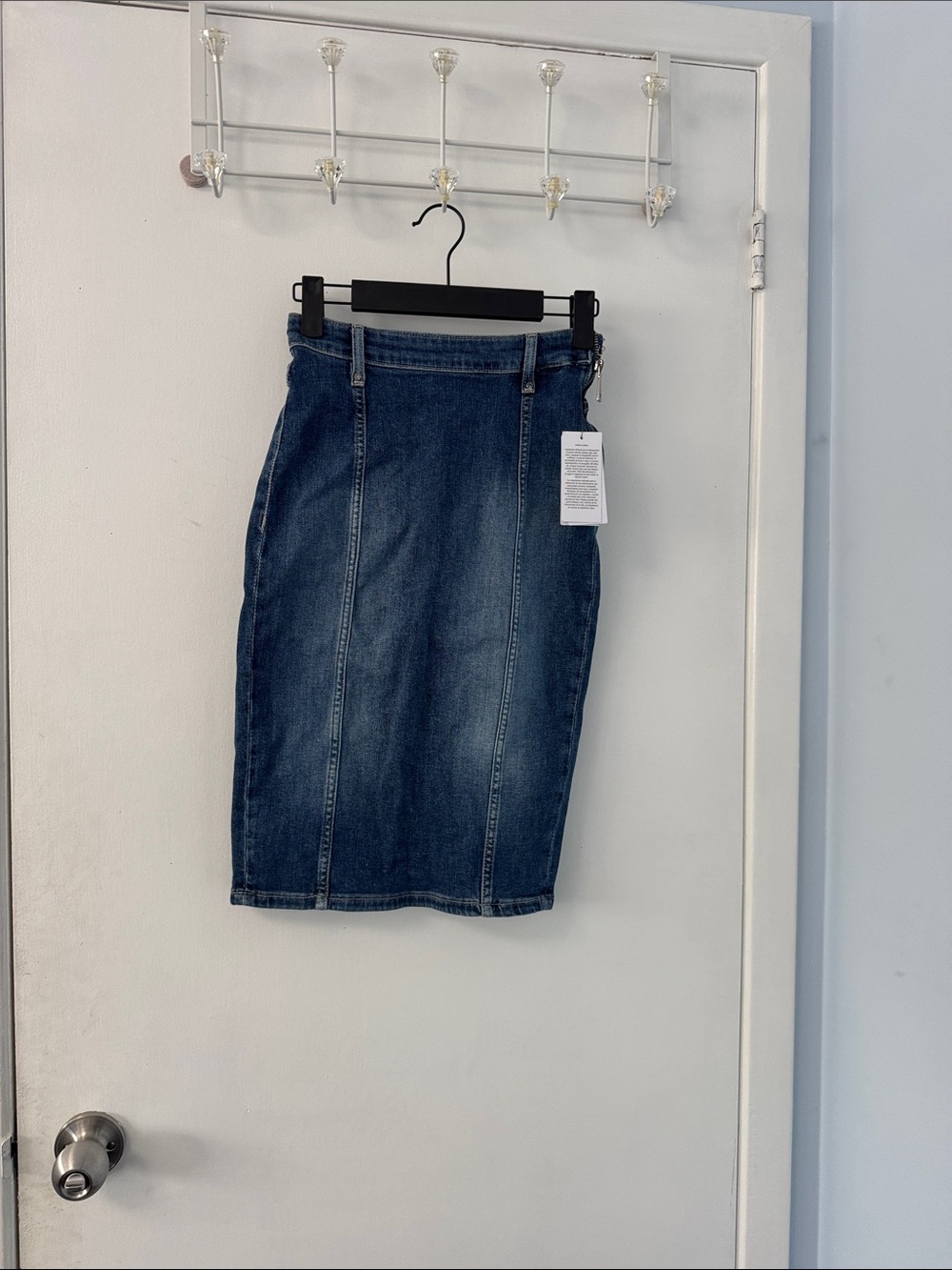 GUESS Dark Blue Denim Pencil Skirt